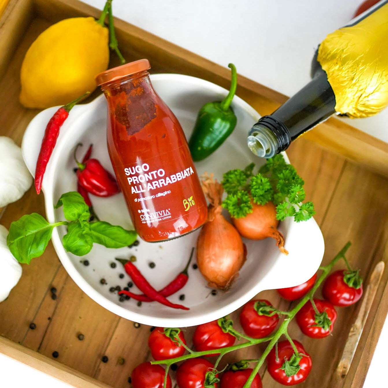 scharfes Bio Tomatensugo all Arrabbiata