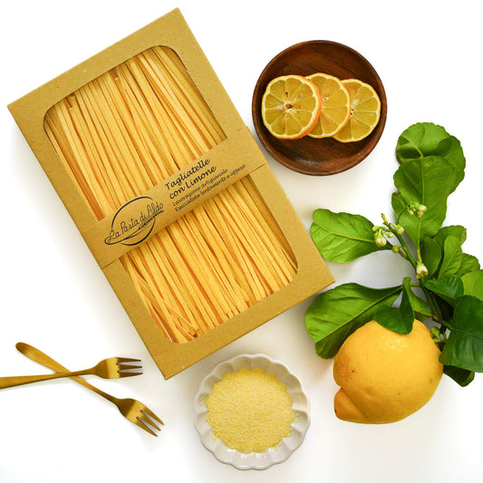 Pasta al Limone; Tagliatelle Pasta mit Zitrone