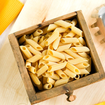 Die Pasta hat eine raue Oberfläche und ist geeignet für viele Pasta Rezepte