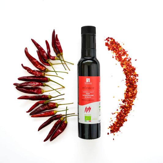 Chiliöl, Chili Öl, Peperoncino Öl aus Italien