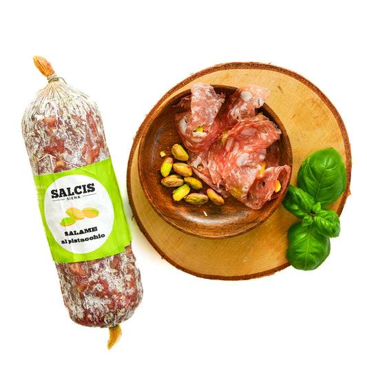 Salami mit Pistazien; italienische Salami mit Pistazien; Salami kaufen